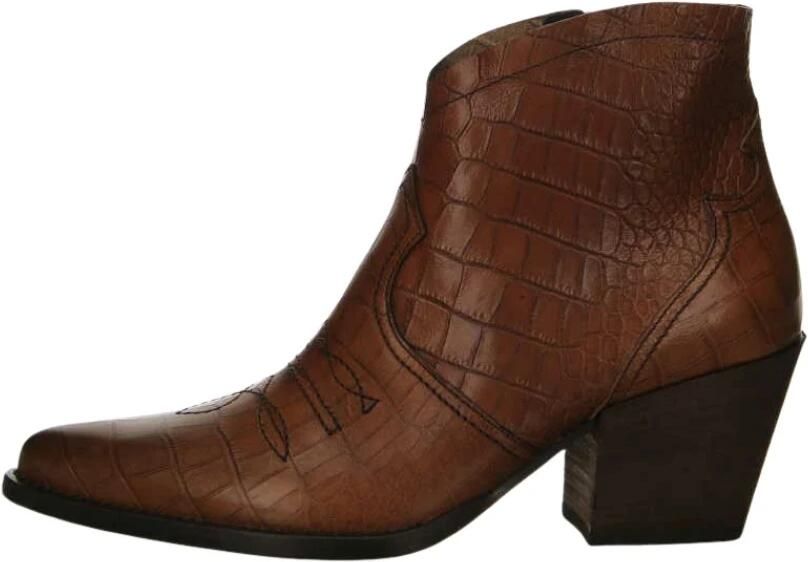 Paul Green 9666 Volwassenen Cowboylaarzen Kleur: Cognac - Foto 4