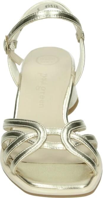 Paul Green 6181~~~~~~~~~~~~~~~~~~~~~~~~~~ Sandalen met hak Metallics - Foto 2