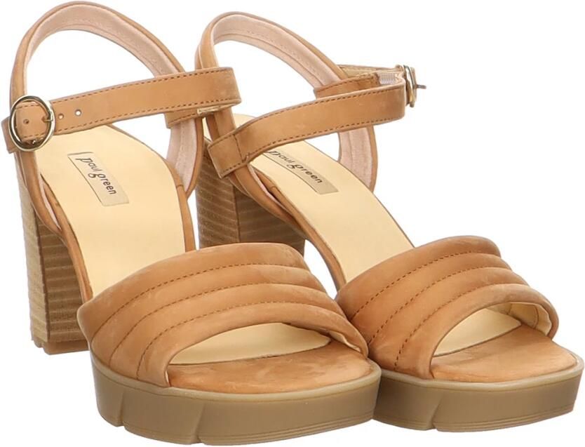 Paul Green Bruine Sandalen Sandalette Brown Dames - Foto 2
