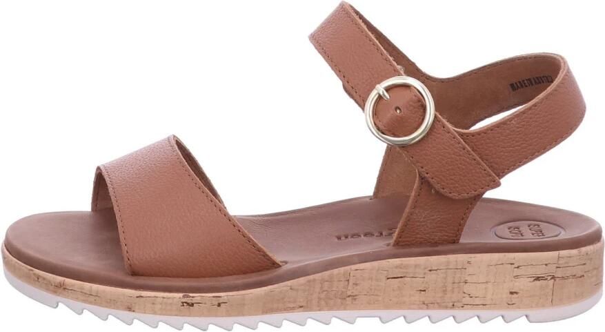 Paul Green 7134~~~~~~~~~~~~~~~~~~~~~~~~~~ Platte sandalenDames Sandalen Cognac - Foto 2