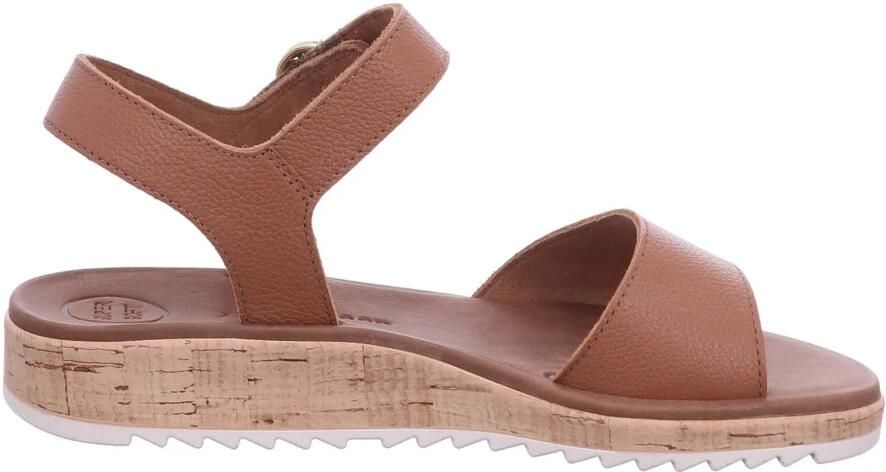 Paul Green 7134~~~~~~~~~~~~~~~~~~~~~~~~~~ Platte sandalenDames Sandalen Cognac - Foto 3
