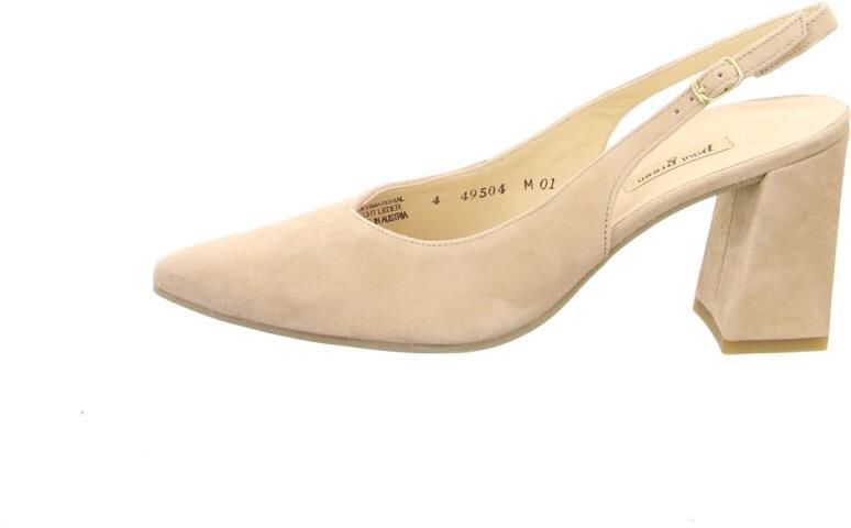 PAUL GREEN Slingbacks Dames 6101 Maat: 37 5 Materiaal: Suède Kleur: Beige - Foto 4