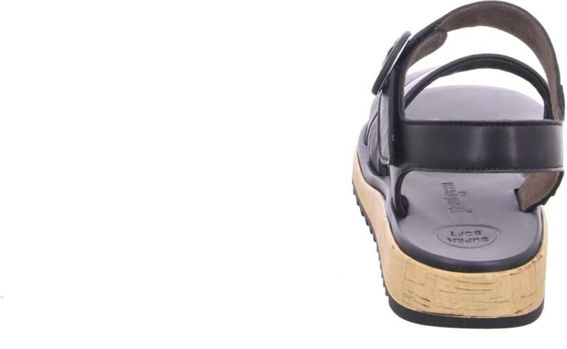 Paul Green 6112~~~~~~~~~~~~~~~~~~~~~~~~~~ Platte sandalenDames Sandalen Zwart - Foto 4