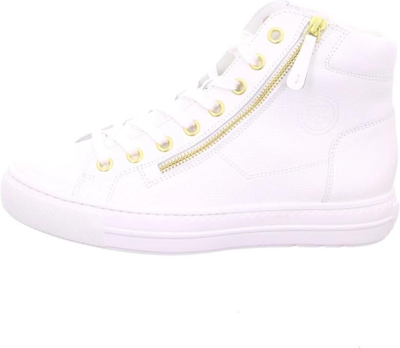 Paul Green 4024 Hoge sneakers Leren Sneaker Dames Wit - Foto 4