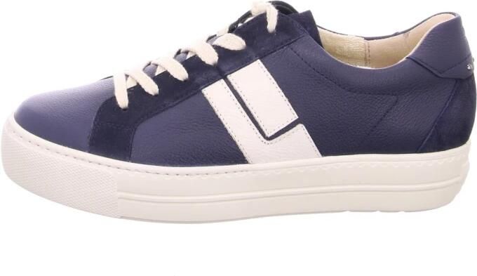 Paul Green Dames leren sneaker met textielvoering - Foto 3