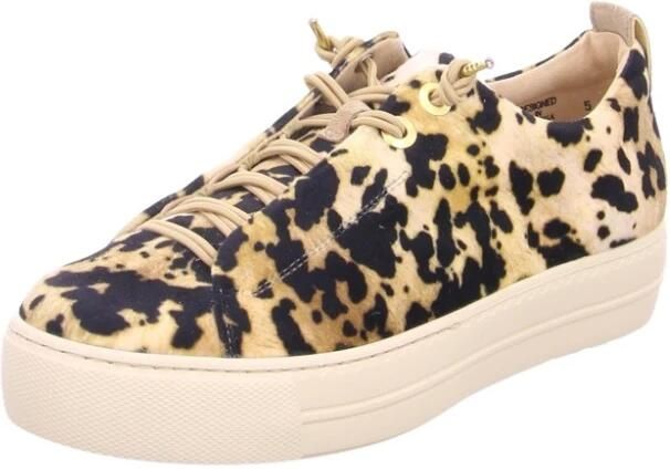 Paul Green Sneakers laag beige lichtbruin zwart