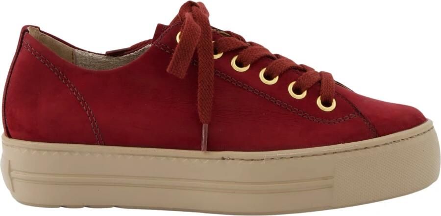 Paul Green Sneakers laag wijnrood
