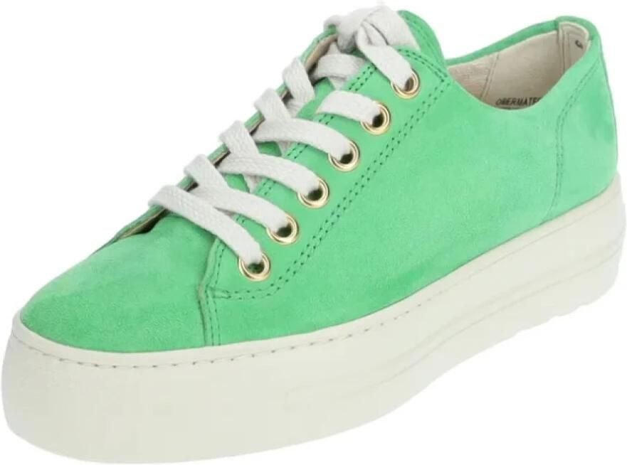 Paul Green Sneakers laag lichtgroen wit - Foto 2