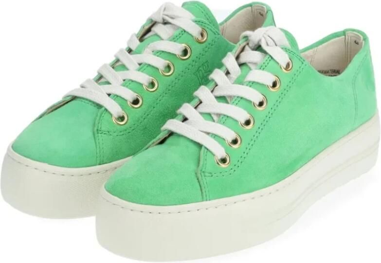 Paul Green Sneakers laag lichtgroen wit - Foto 4