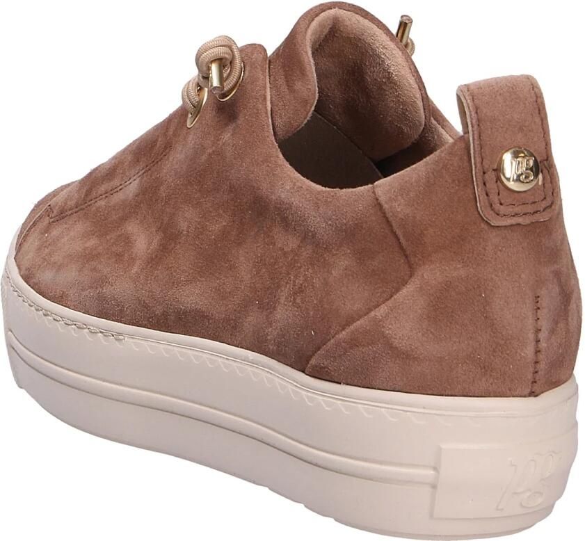 PAUL GREEN Lage Sneakers Dames 5017s Suède Taupe - Foto 7