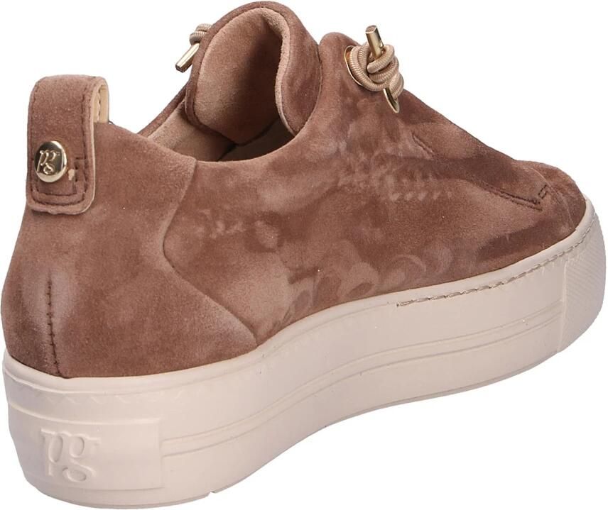 PAUL GREEN Lage Sneakers Dames 5017s Suède Taupe - Foto 8