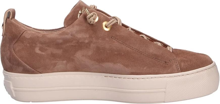 PAUL GREEN Lage Sneakers Dames 5017s Suède Taupe - Foto 12