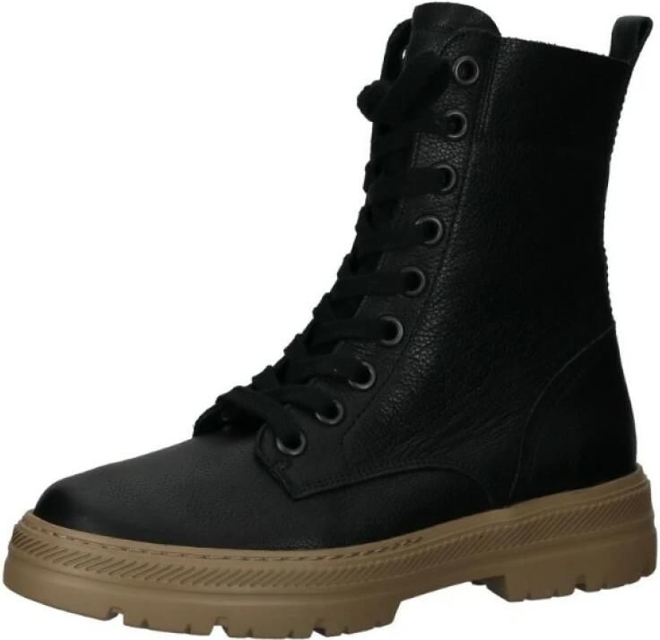 Paul Green Hoge veterschoenen met contrastkleurige zool