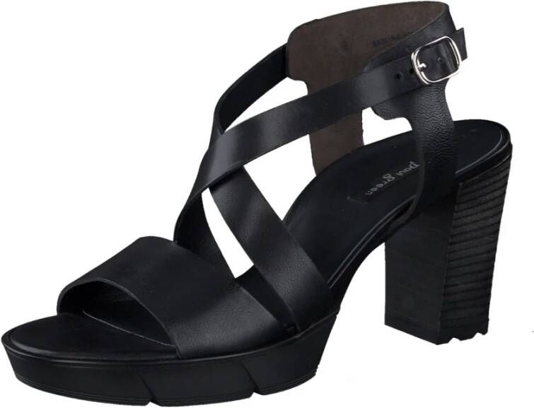 Paul Green Plateau Sandaal Laars Zwart Black Dames