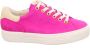 Paul Green Roze Nubuck Sneaker Veters Rubberen Zool - Thumbnail 1