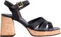 Paul Green Sandalen met hak 6073 Black Dames - Thumbnail 1