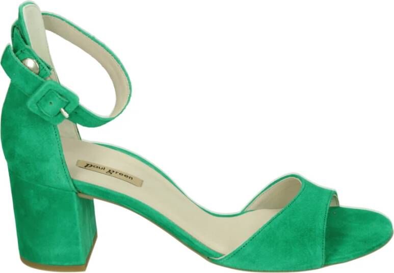 Paul Green 7469~~~~~~~~~~~~~~~~~~~~~~~~~~ Sandalen met hak Dames Sandalen Groen