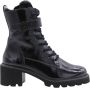 Paul Green Willow Enkellaars in Zwart Leer Black Dames - Thumbnail 1