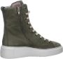 Paul Green Hoge veterschoen met warme voering van merinoswol Olijf - Thumbnail 1
