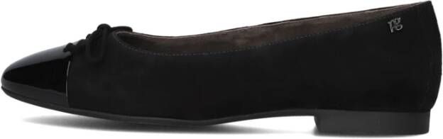 Paul Green Zwarte Ballerinas met Vierkante Neus Black Dames