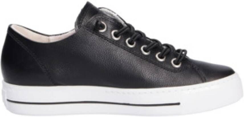 Paul Green Zwarte Damessneakers Stijlvol Comfortabel
