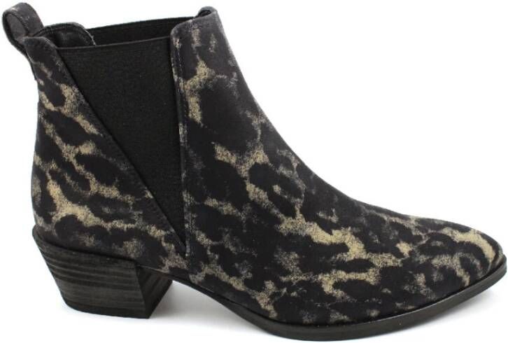 Paul Green Zwarte Enkellaars Black Dames