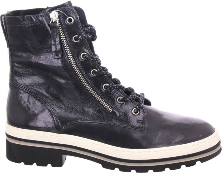 Paul Green Zwarte Enkellaars Black Dames