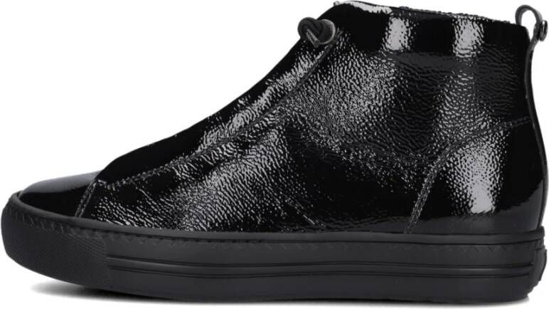 Paul Green Zwarte hoge sneakers stijlvol model Black Dames