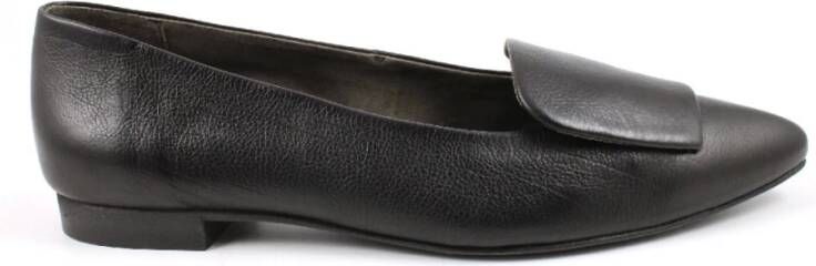 Paul Green Zwarte Leren Schoenen Black Dames