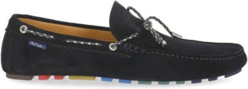 PS By Paul Smith Blauwe Suède Mocassins Ss23 Blue Heren
