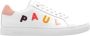 PS By Paul Smith Witte Leren Sneakers met Multicolor Logo White Dames - Thumbnail 5