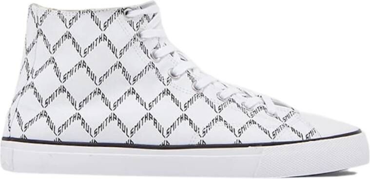 Paul Smith Witte High-Top Logo Sneakers White Heren