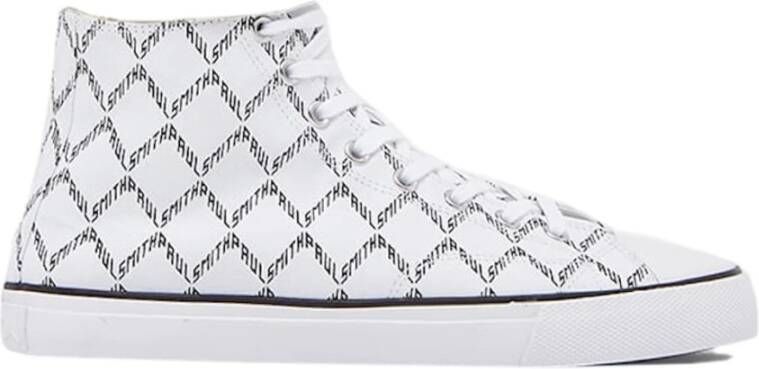 Paul Smith Logo Hi-Top Sneakers Wit Heren