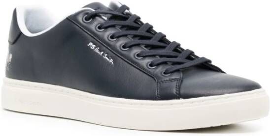 Paul Smith Blauwe Logo-Print Veterschoenen Blue Heren