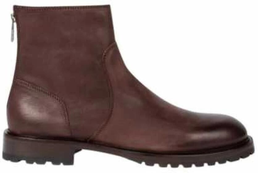 Paul Smith Chocolade Leren Ritslaarzen Falk
