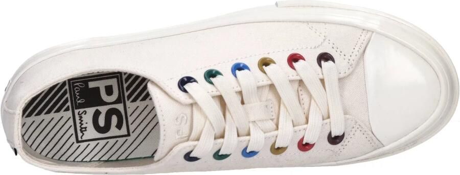 PS By Paul Smith Witte katoenen sneakers met veelkleurige veterogen White Heren - Foto 2