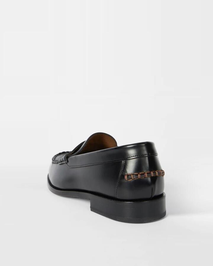PS By Paul Smith Teddy leren loafers Black Heren