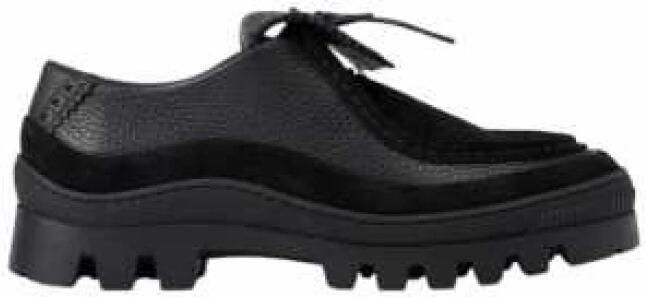 PS By Paul Smith Zwarte korrelige leren loafers Monda model