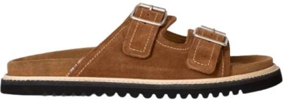 Paul Smith Premium Suède Slippers Bruin Heren