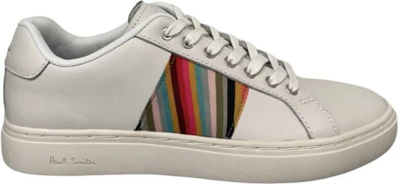 Paul Smith Witte Leren Sneakers met Multicolor Detail White Dames - Foto 1