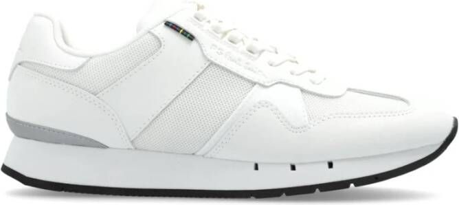 PS By Paul Smith Witte Mesh Sneakers Geborduurd Logo