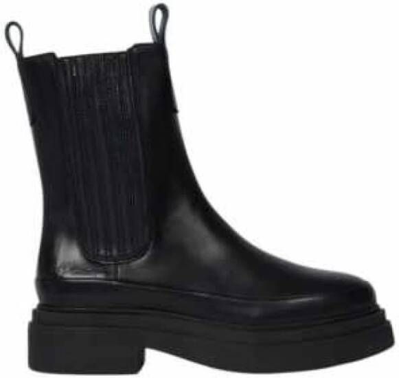 PS By Paul Smith Zwarte leren enkellaarzen Dalias model