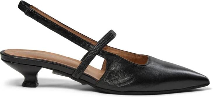 Pave t Leren slingback hakken