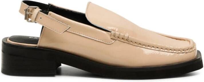 Pavement Leren Slingback Loafers Beige Dames