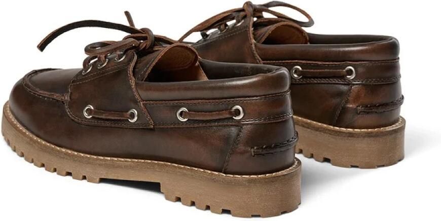 Pave t Klassieke bruine loafers met ronde neus - Foto 2