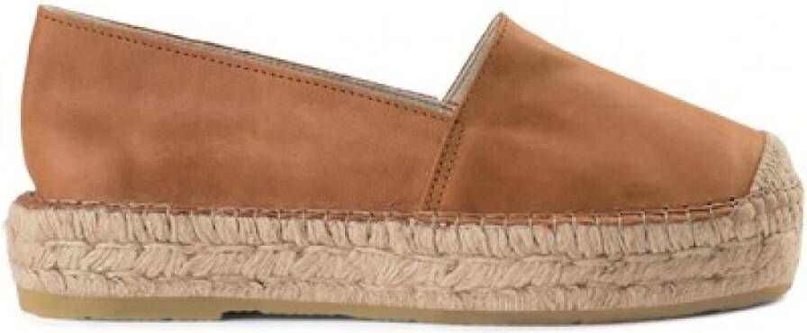 Pavement Suède Espadrilles voor Modieuze Vrouwen Brown Dames