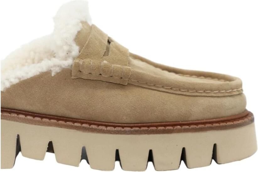 Pedro García Fur Slides Sandalen