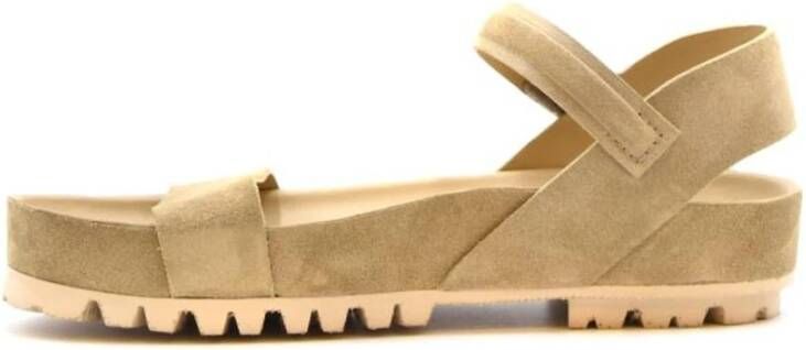 Pedro García Modder Chamois Sandalen Beige Dames