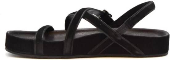 Pedro García Zwarte Chamois Sandalen Black Dames