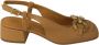 Pedro Miralles Beige Leren Pumps met Gouden Accent Beige Dames - Thumbnail 1